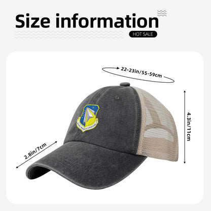 Air Force Research Laboratory Printed unisex baseball cap adjustable grid baseball cap veteran gift