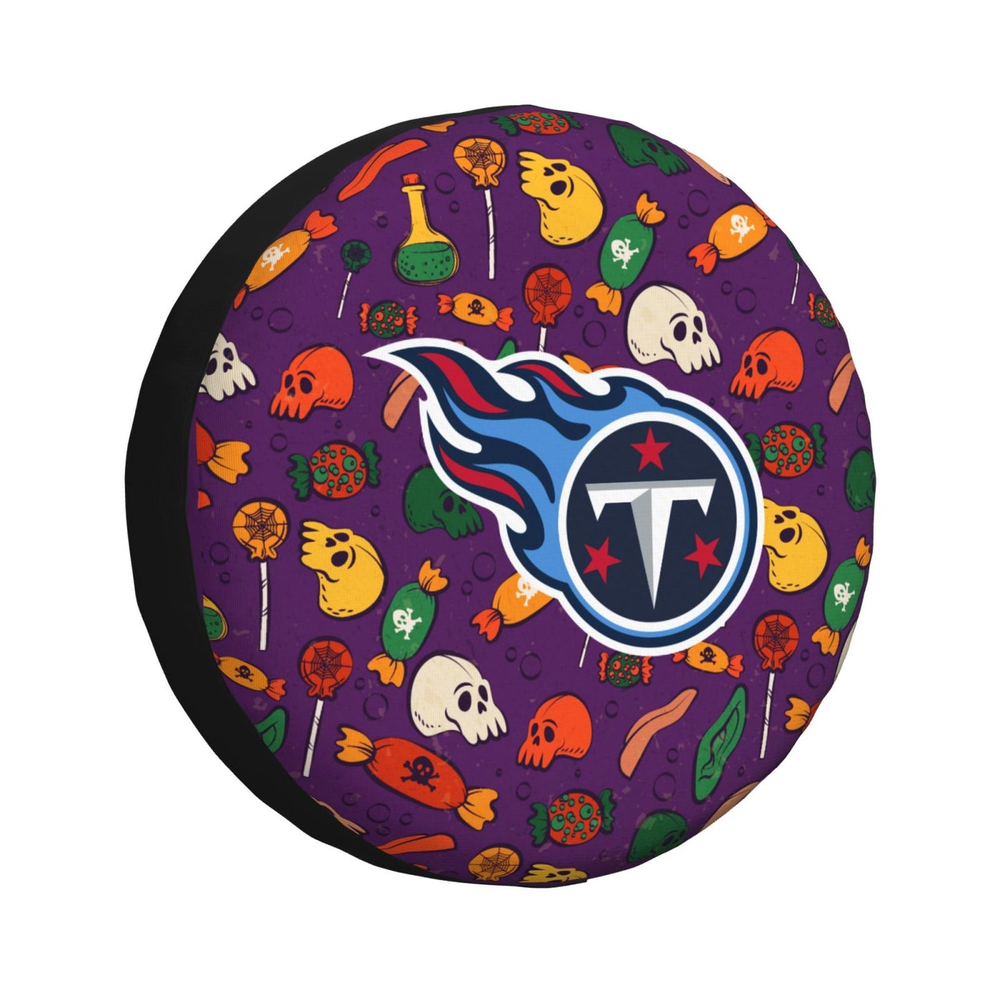 Tennessee Titans print Halloween candy print car tire cover tire dust cover