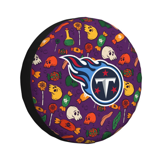 Tennessee Titans print Halloween candy print car tire cover tire dust cover