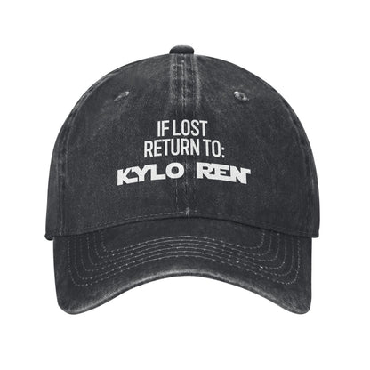 If Lost Return To Kylo Ren Printed unisex baseball cap adjustable cap outdoor sun hats trucker hat