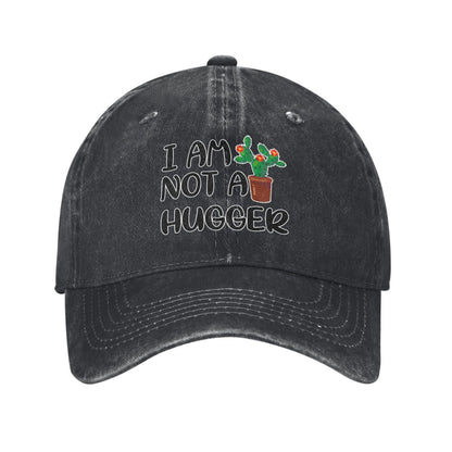 I AM NOT A HUGGER Printed unisex baseball cap adjustable cap outdoor sun hats trucker hat