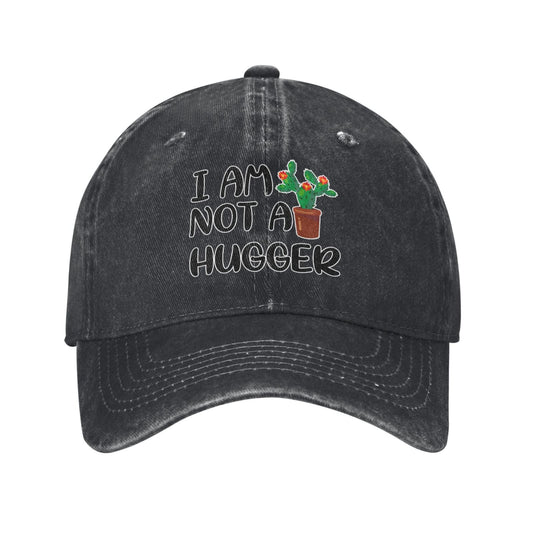 I AM NOT A HUGGER Printed unisex baseball cap adjustable cap outdoor sun hats trucker hat