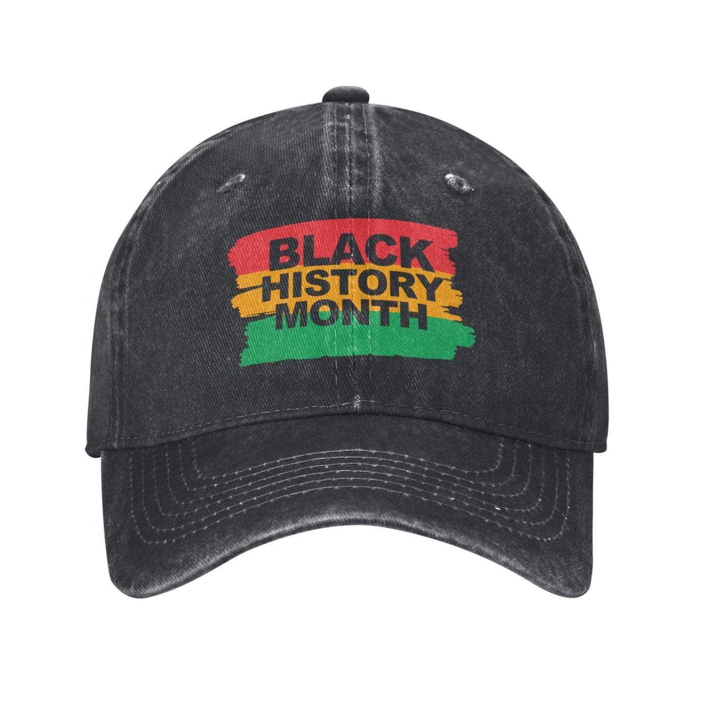 Black History Month Printed unisex baseball cap adjustable cap outdoor sun hats trucker hat
