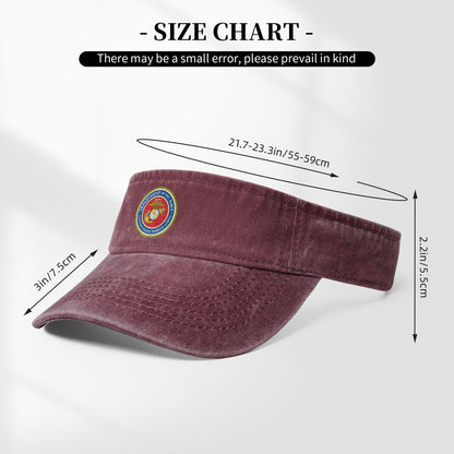 USMC Printing adjustable Empty Top Baseball Sun Cap unisex outdoor sport hat veterans gift