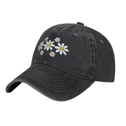 Daisy Print Printed unisex baseball cap adjustable cap outdoor sun hats trucker hat