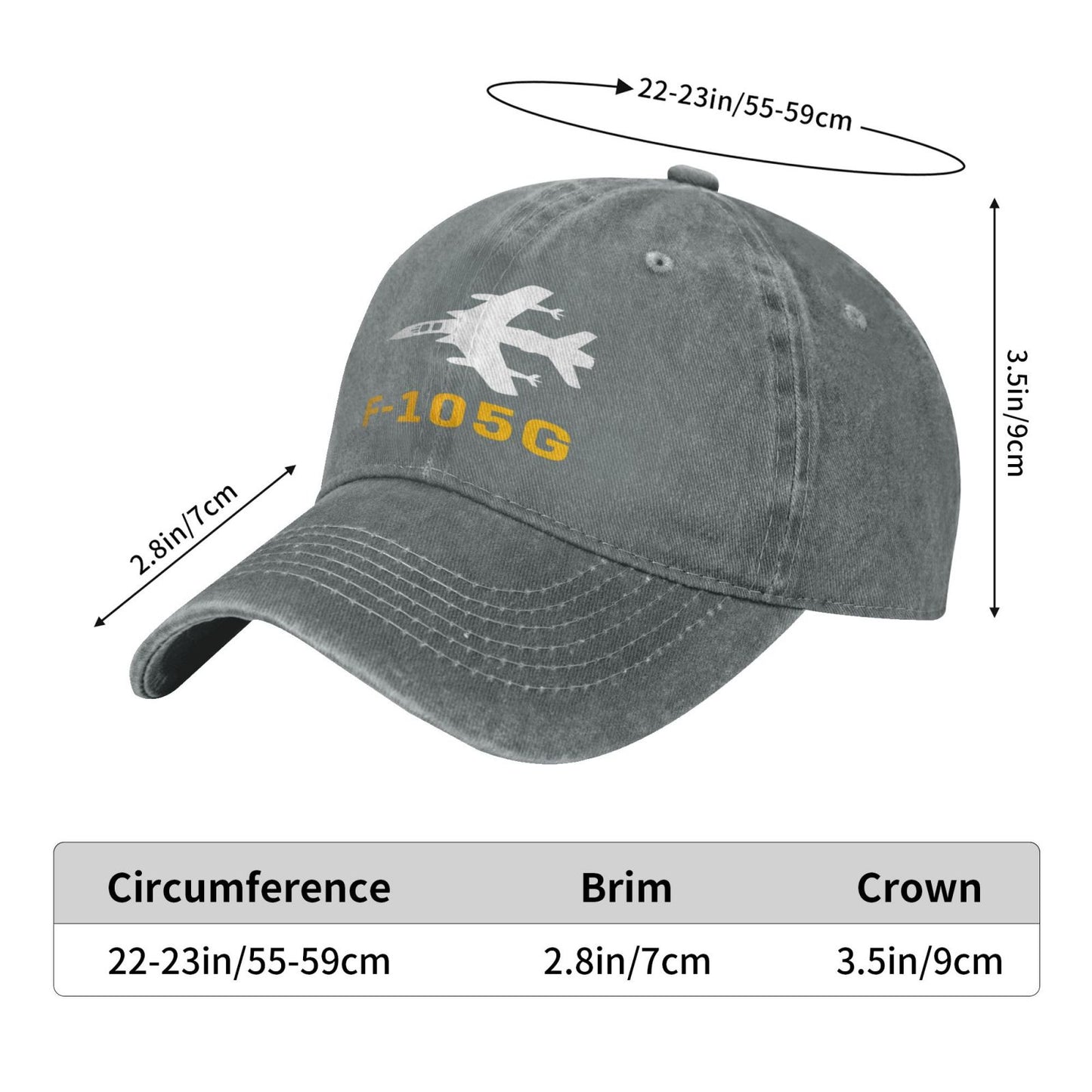 F-105G Printing unisex baseball cap adjustable hats Outdoor leisure hat veteran gift