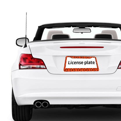 Cleveland Browns Print front rear license plate holder circular hole license plate holder (one pair)