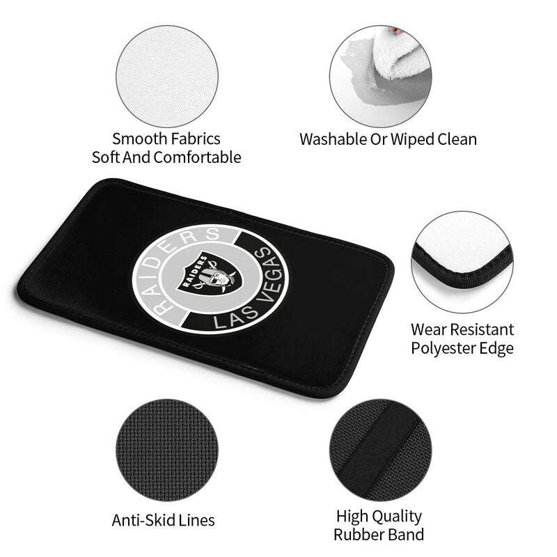 Car armrest box pad Las Vegas Raiders Printed central armrest box elbow pad