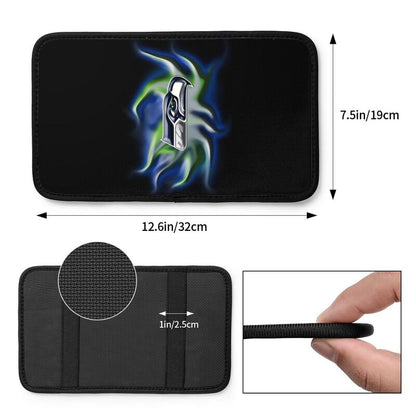 Car armrest box pad Seattle Seahawks 1 Printed central armrest box pad protective pad