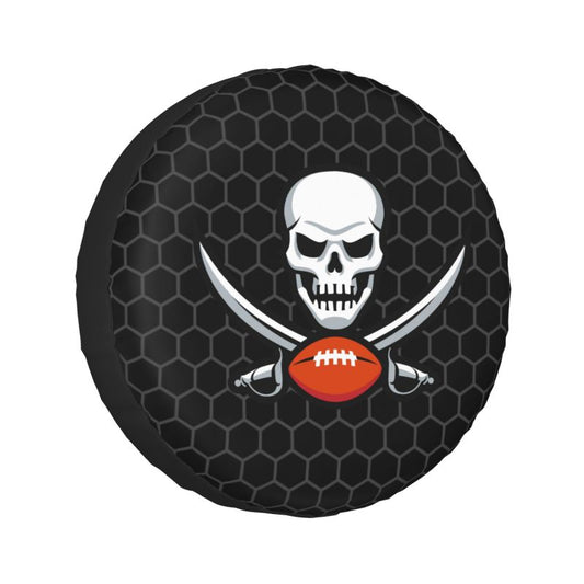 Tampa Bay Buccaneers 2 Grid printed car tire cover dustproof and waterproof tire cover