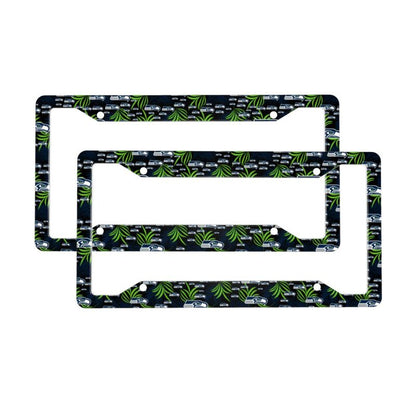 Seattle Seahawks Print Car license plate frame four hole license plate holder (one pair)