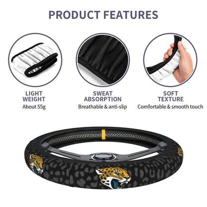 Jacksonville Jaguars Printed elastic steering wheel cover car anti-skid cover