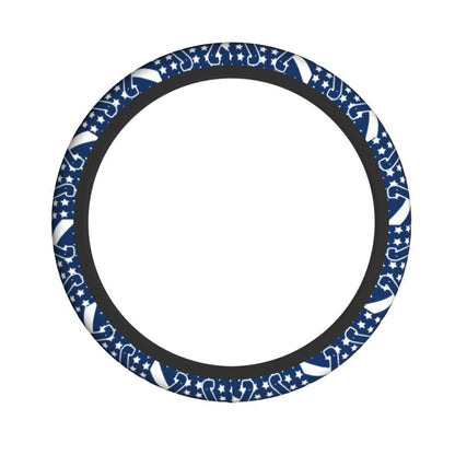 Indianapolis Colts 1 Printed breathable elastic steering wheel protective cover