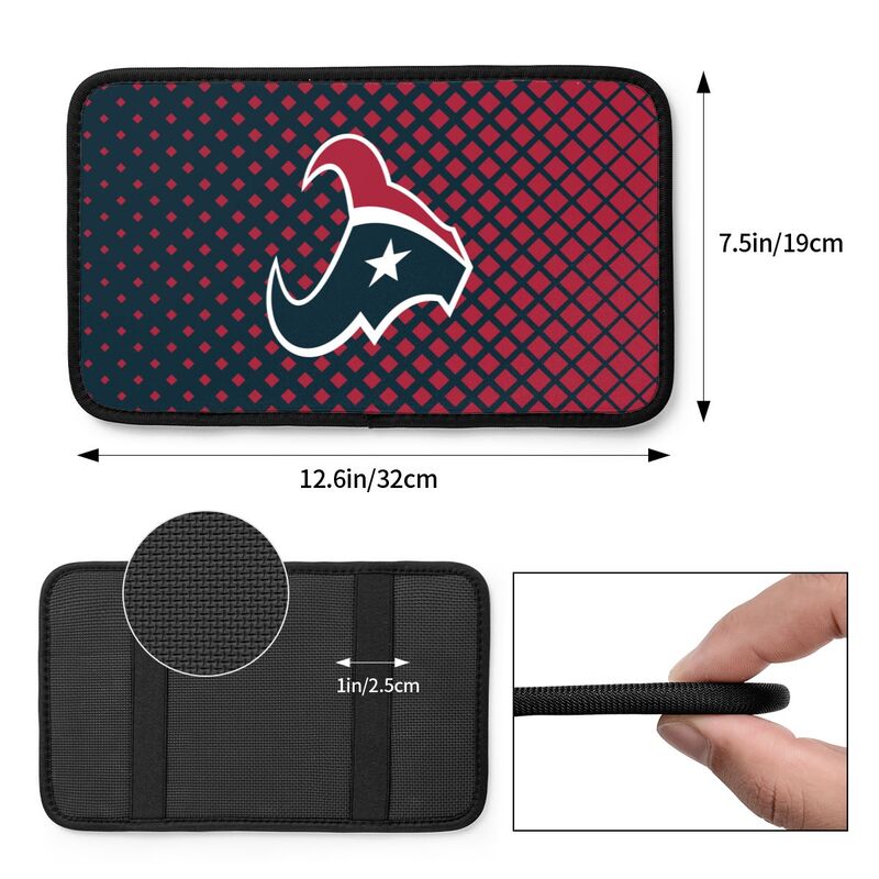 Houston Texans Car handrail box cushion Personalized printed car armrest cover