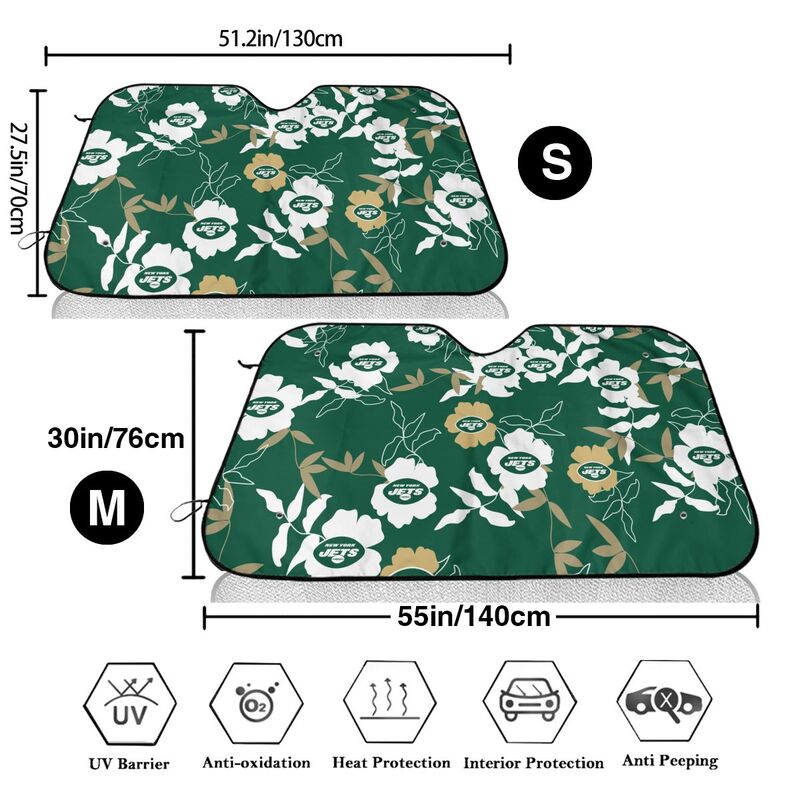 New York Jets Printed car windshield sunshade front windshield sunshade (multi size)