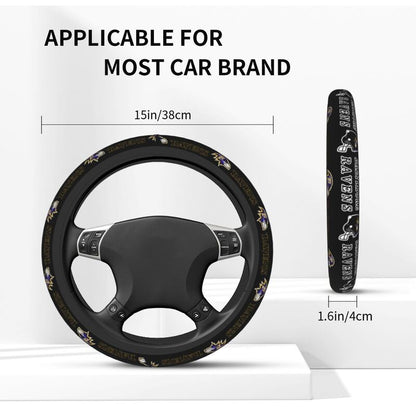 Baltimore Ravens Printed car protective cover elastic steering wheel cover
