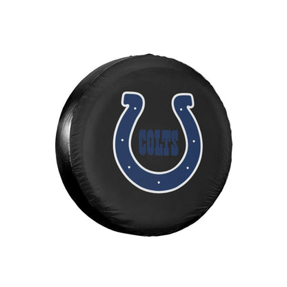Indianapolis Colts 2 Car tire protective cover waterproof and dustproof tire cover