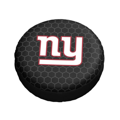 New York Giants Grid printed car tire cover dustproof and waterproof tire cover