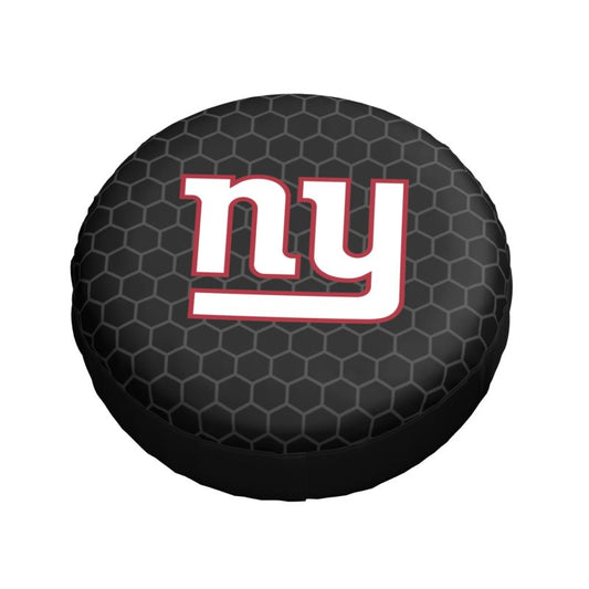 New York Giants Grid printed car tire cover dustproof and waterproof tire cover