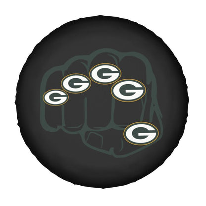Green Bay Packers Print tire protection cover car spare tire dust protection covers