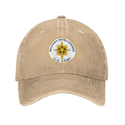 U.S. ARMY MILITARY INTELLIGENCE Printed unisex baseball cap adjustable cap outdoor sunshade trucker hat