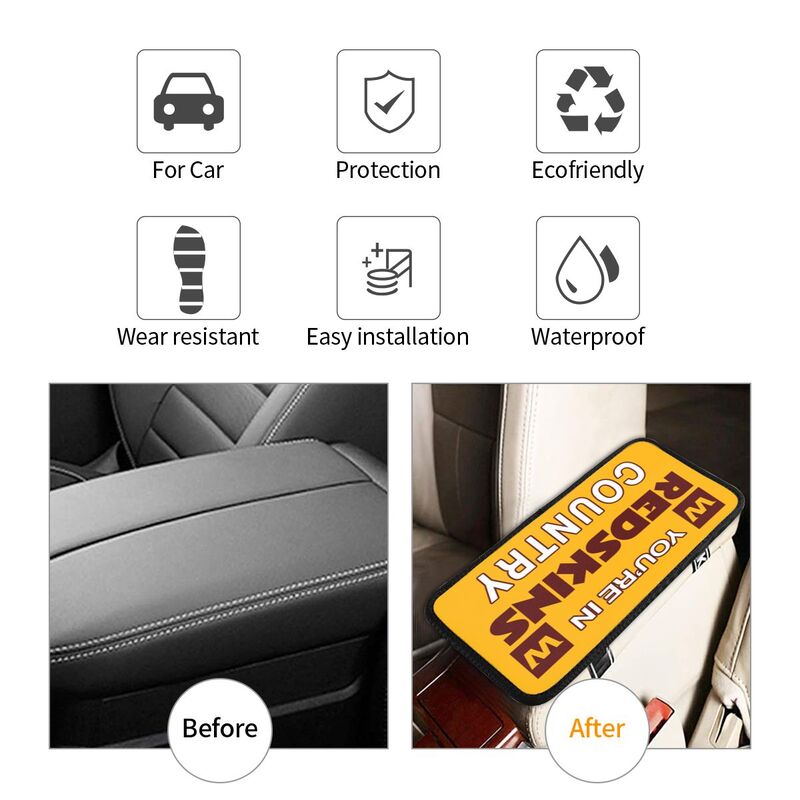 Washington Redskins Printed car armrest box pad elbow support pad