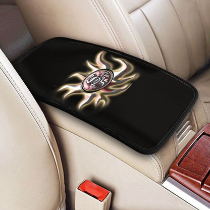 Car armrest box pad San Francisco 49ers 8 Printed central armrest box cushion protective pad