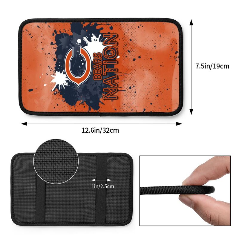 Chicago Bears print car center console armrest pad Car armrest box protective cover