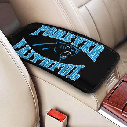 Carolina Panthers Print car armrest box cover armrest protective cover