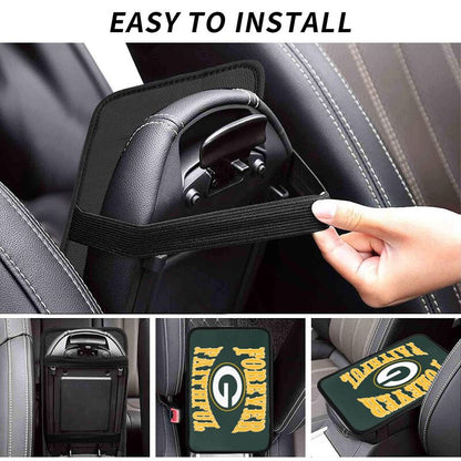 Green Bay Packers Print car armrest box cover armrest protective cover