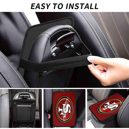 Car armrest box pad San Francisco 49ers 1 Printed central armrest box cushion protective pad
