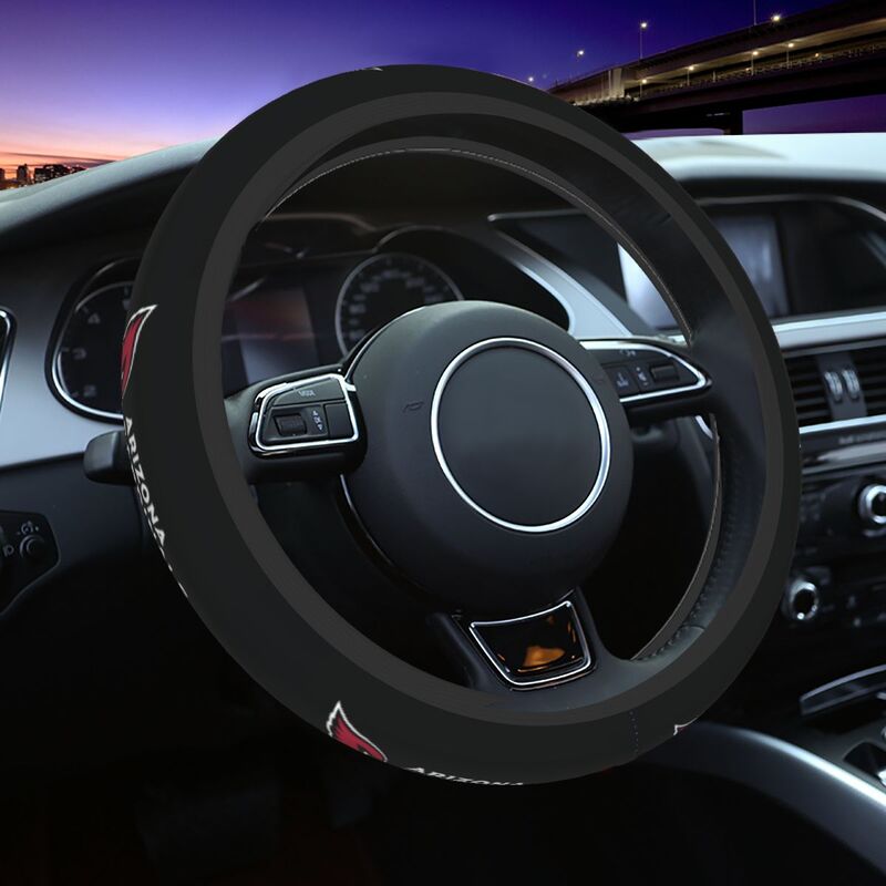 Arizona Cardinals Printed breathable elastic steering wheel cover