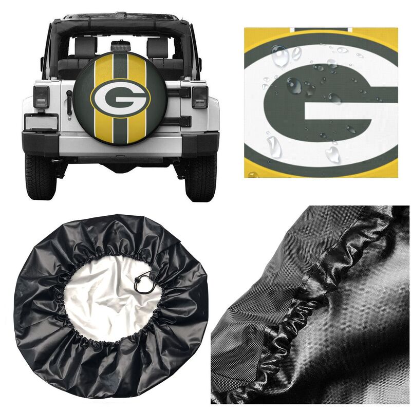 Green Bay Packers 6 Tyre protective cover car dustproof sunscreen tyre protective cover
