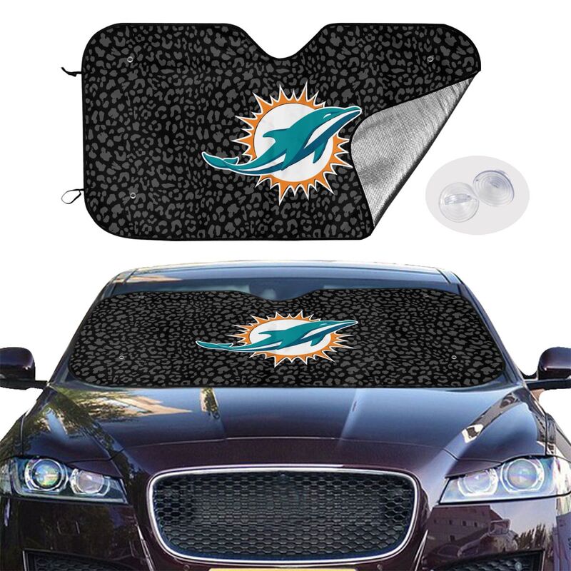Miami Dolphins Printed Car windshield sunshades is suitable front Car windshield sunshades
