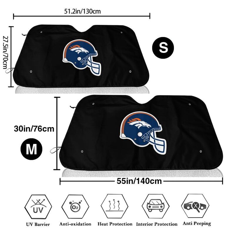 Denver Broncos Printing suitable for front Car windshield sunshades Car windshield sunshades