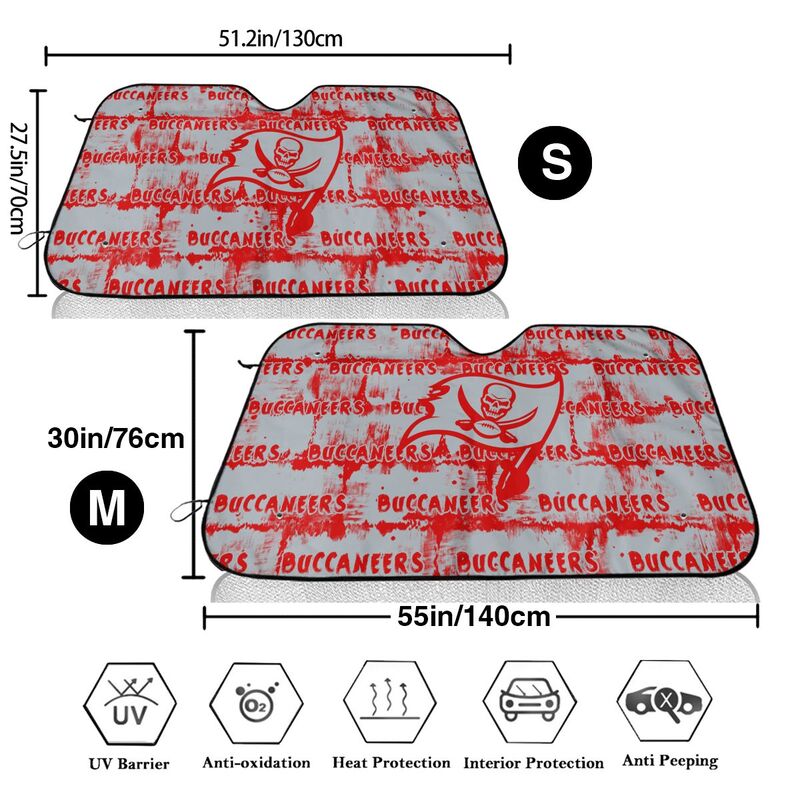 Tampa Bay Buccaneers Printed front windshield sunshade car windshield sunshade (multi size)