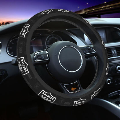 Las Vegas Raiders Printed elastic steering wheel cover breathable protective cover