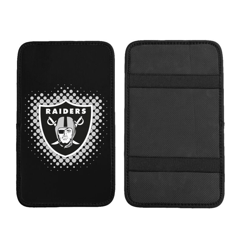 Las Vegas Raiders Printed car armrest box cushion armrest protective cover