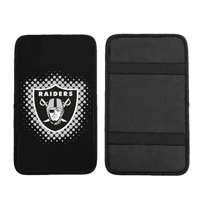 Las Vegas Raiders Printed car armrest box cushion armrest protective cover