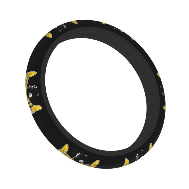 Pittsburgh Steelers 4 Printed elastic steering wheel cover anti slip breathable