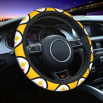Pittsburgh Steelers 4 Printed breathable anti slip cover elastic steering wheel cover