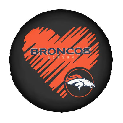 Denver Broncos Printed car spare tire dust protection cover tire protection cover