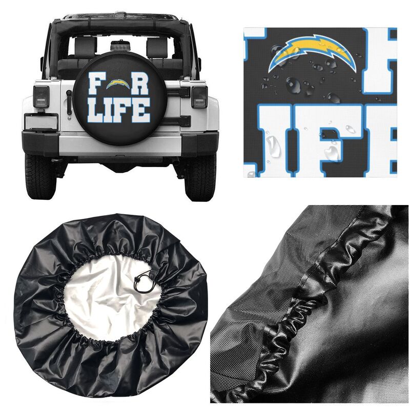 San Diego Chargers Printing tire protection cover car spare tire dust protection cover