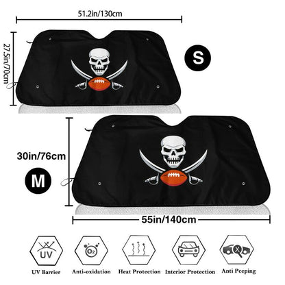 Tampa Bay Buccaneers Print Car windshield sunshades suitable for front Car windshield sunshades