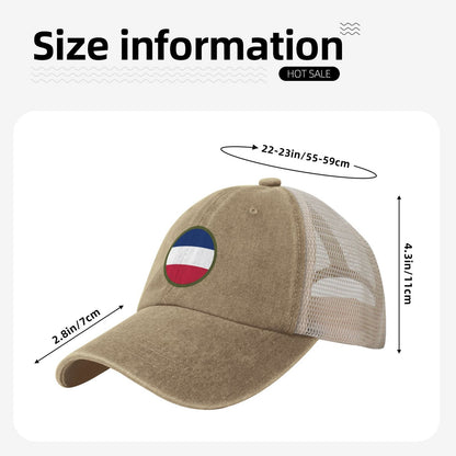 United States Army Forces Command SSI Printed unisex baseball cap adjustable grid baseball cap veteran gift