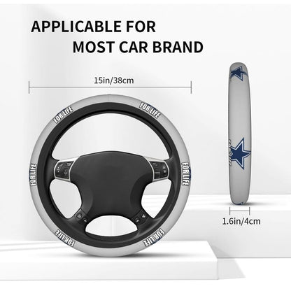 Dallas Cowboys 12 Printed breathable anti slip cover elastic steering wheel cover
