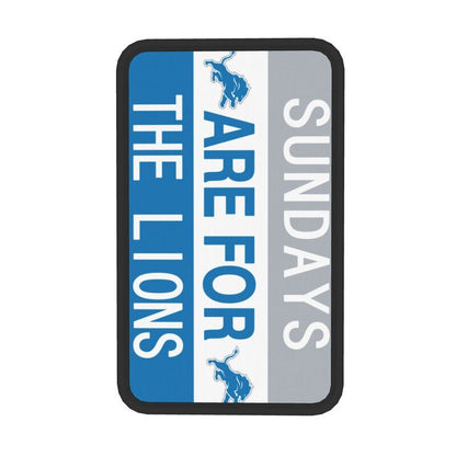 Detroit Lions Personalized printed car armrest cover Car handrail box cushion