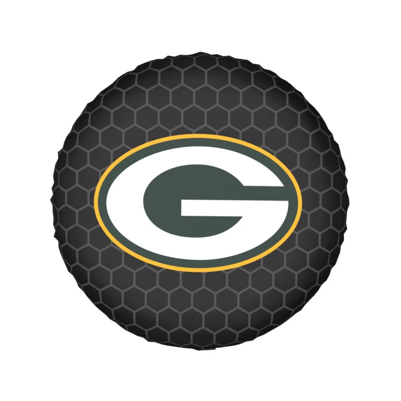 Green Bay Packers 2 Grid printed car tire cover dustproof and waterproof tire cover