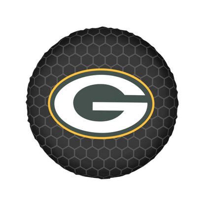 Green Bay Packers 2 Grid printed car tire cover dustproof and waterproof tire cover