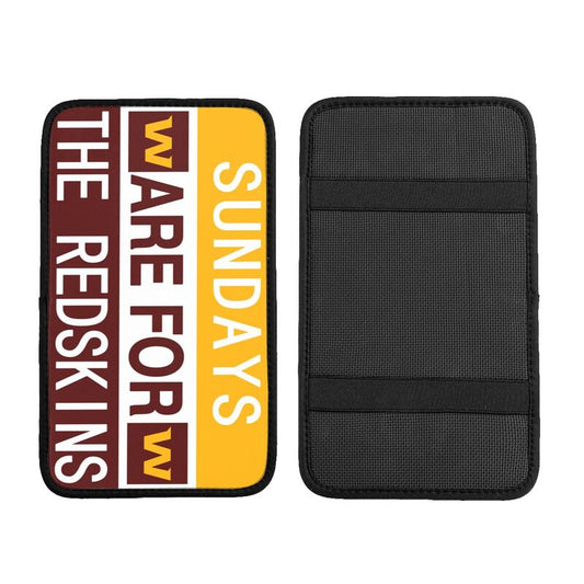Washington Redskins Personalized printed car armrest cover Car handrail box cushion